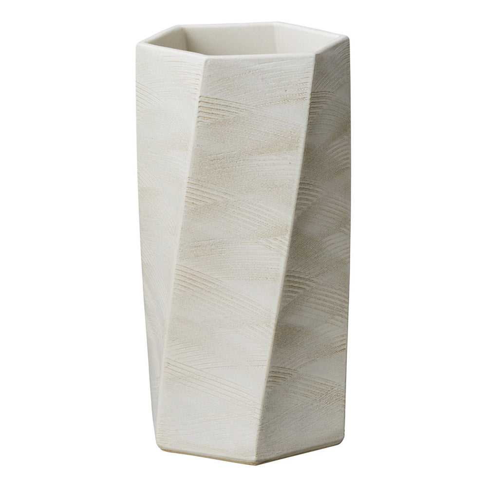 扇ひねり 六角 白 傘立