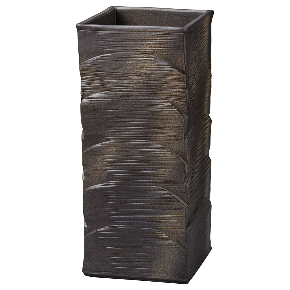 黒窯変 さざ波 傘立