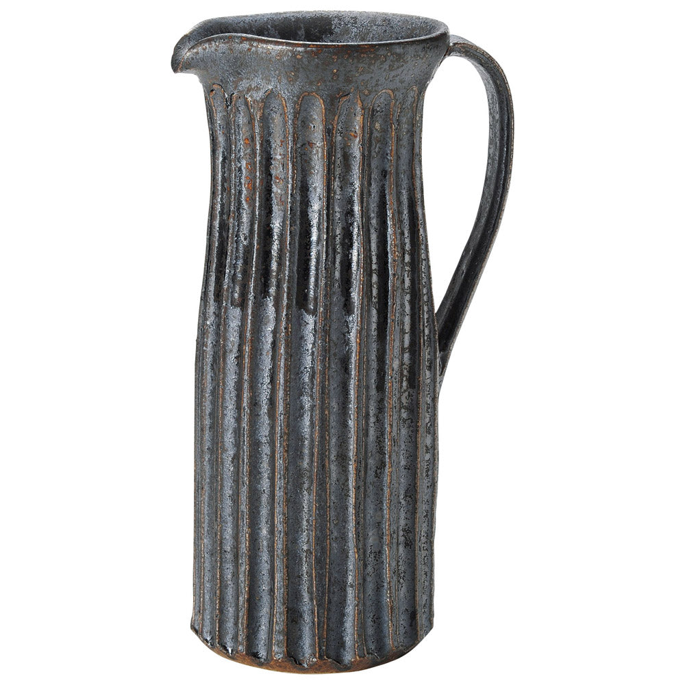 延興寺窯 黒釉切立ピッチャー 水差し 延興寺窯 黒釉切立ピッチャー 水差し 延興寺窯 黒釉切立