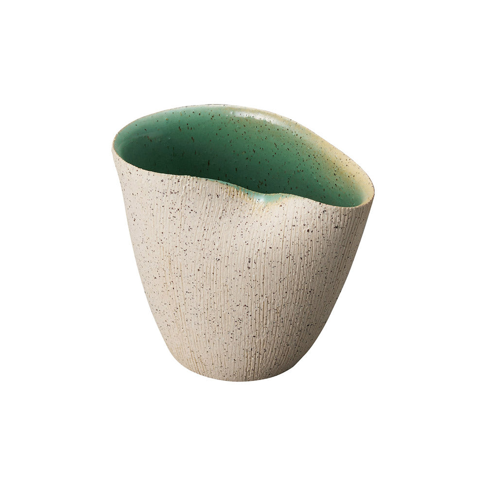 白あさぎ たわみポット 花入