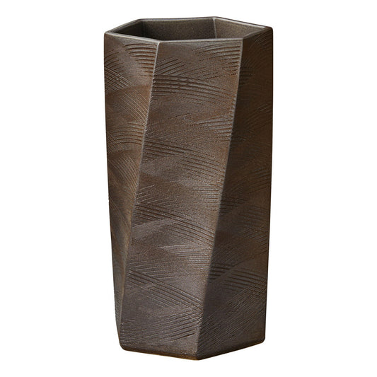 扇ひねり 六角 黒 傘立