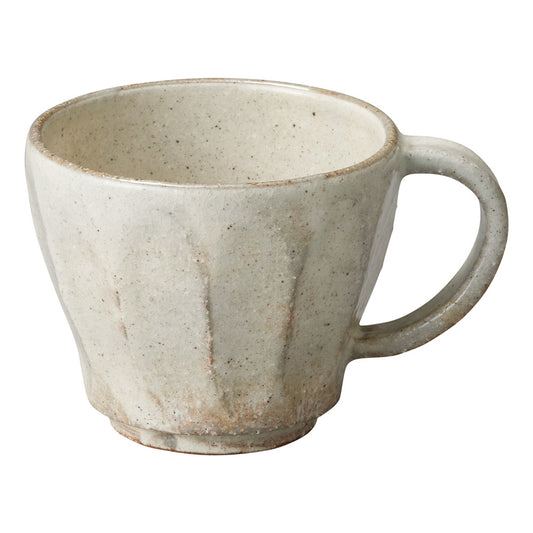 花灰釉シノギ マグカップ