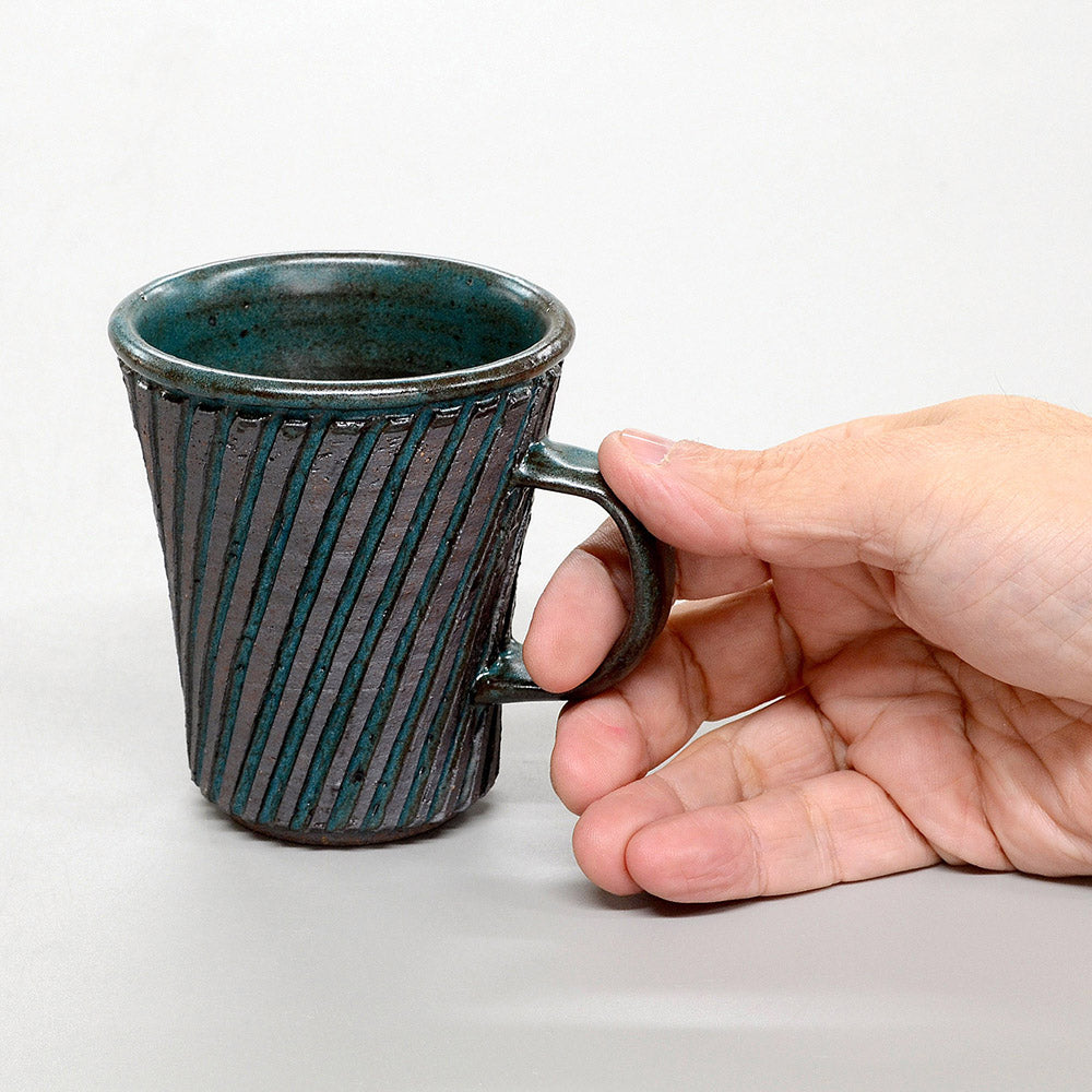 青銅浮彫 マグカップ