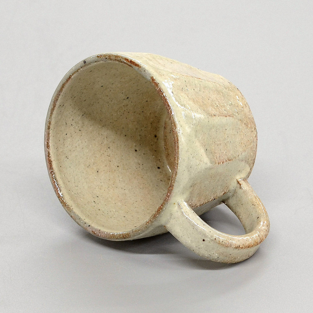 花灰釉シノギ マグカップ