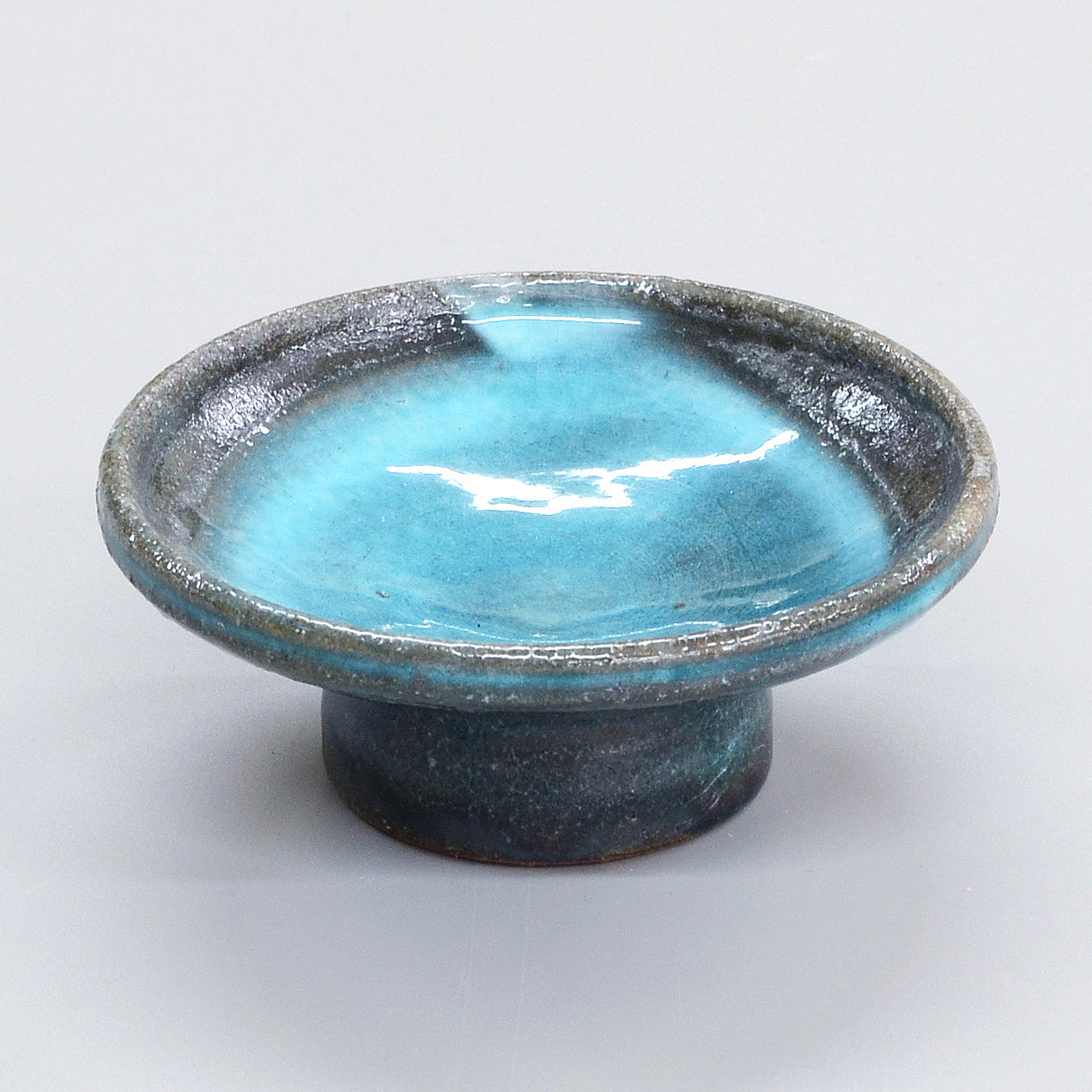 碧水 高台鉢 小