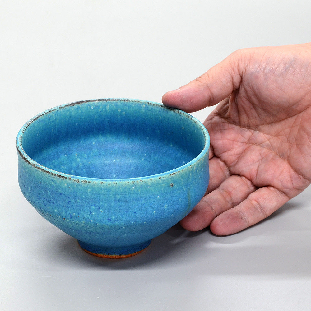 青彩釉 茶碗