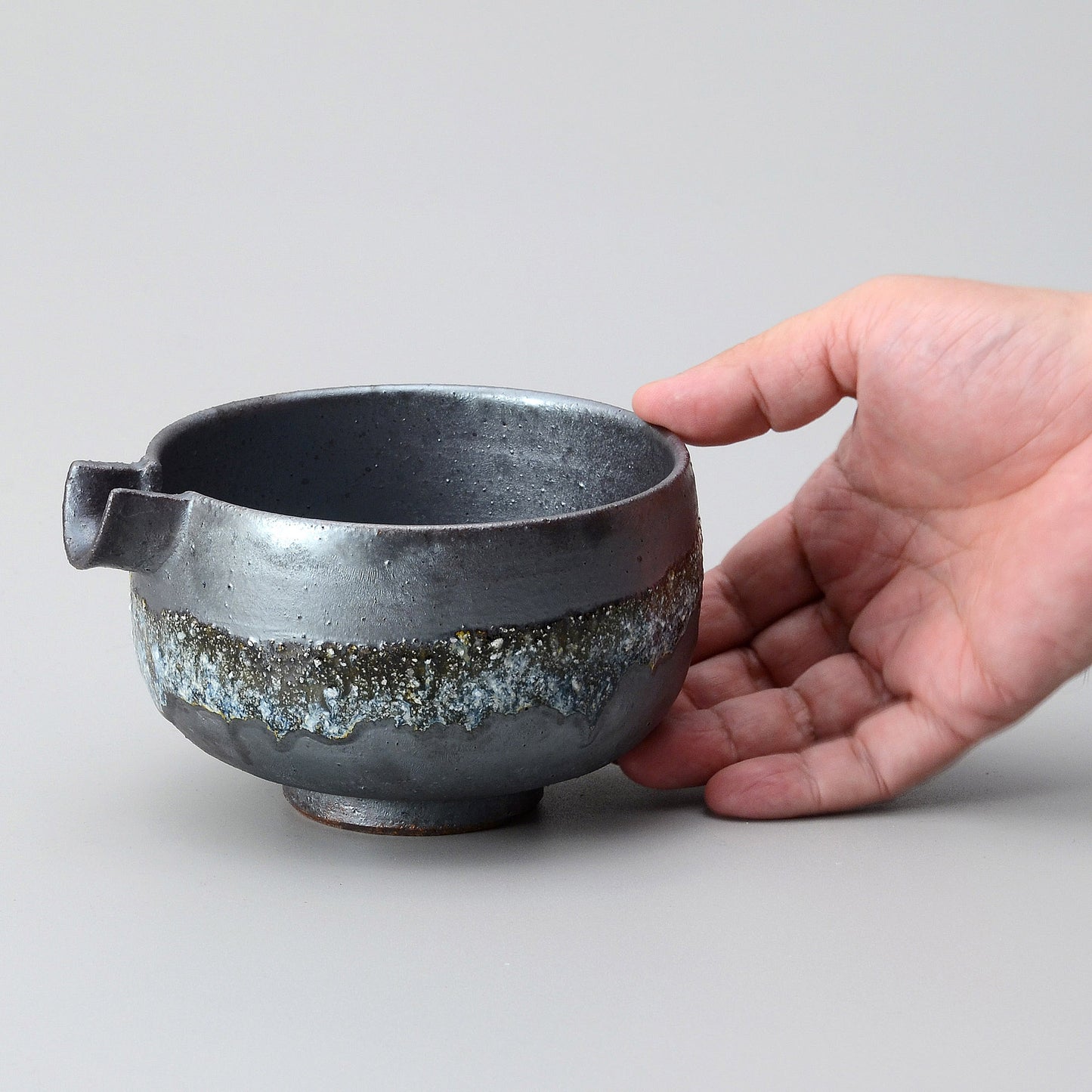 片口抹茶碗 "Touraku" 銀河