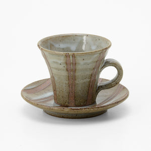 白萩立線 コーヒー碗皿