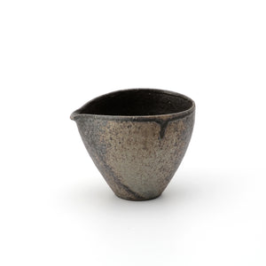 錆いぶし ぐい呑、片口注器