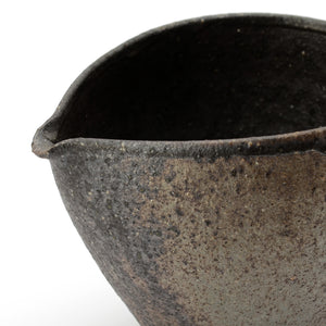 錆いぶし ぐい呑、片口注器
