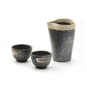 白線いぶし ぐい呑、注器
